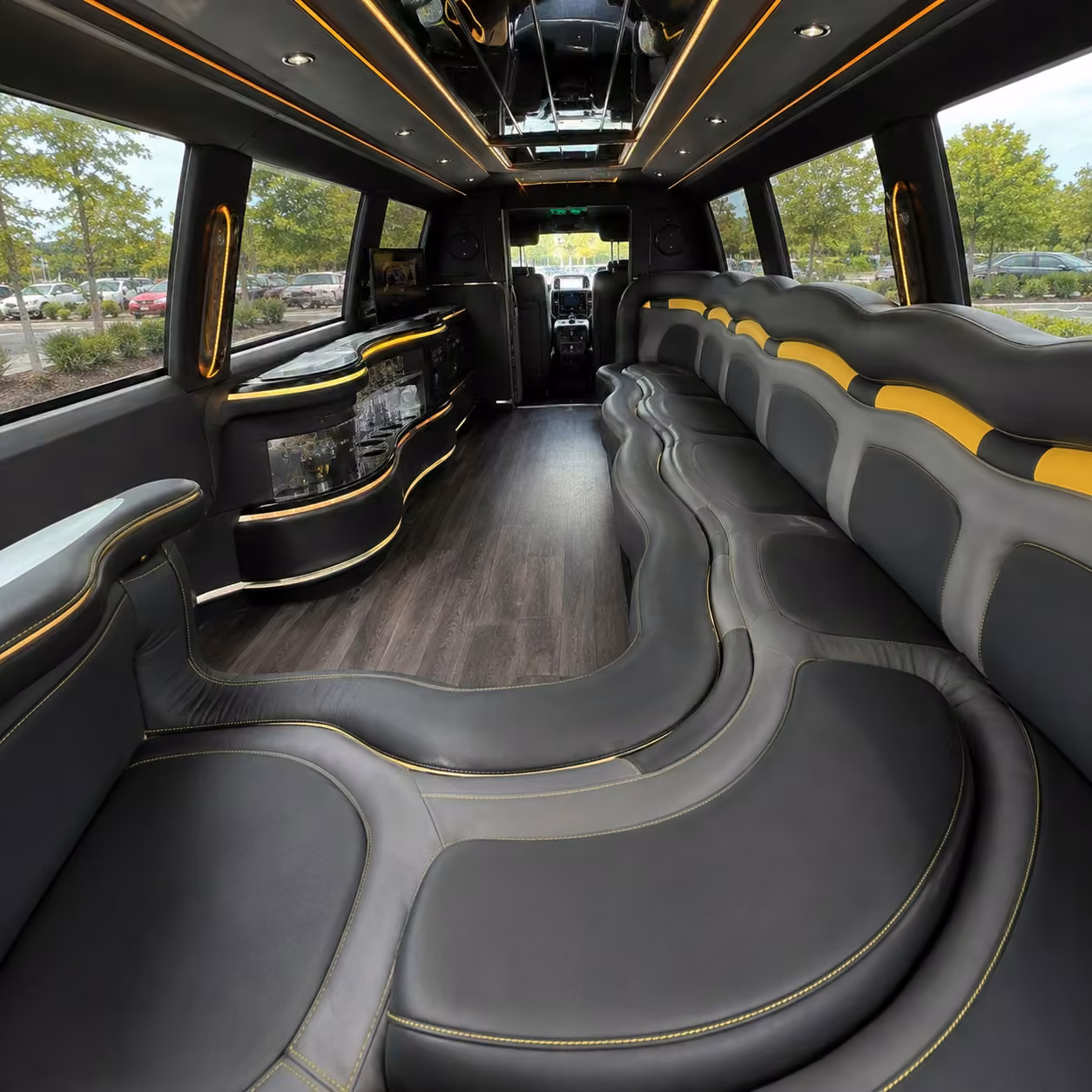 hummer limo interior